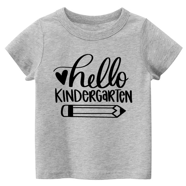 Hello Kindergarten Pencil For Students Retro Shirt