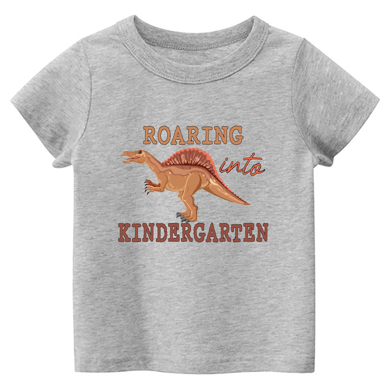 Roaring Into Kindergarten First Day Of School Kids Shirts