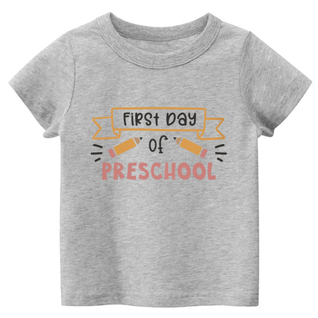 Personalized Hello Preschool Yellow Pens Kids Shirts