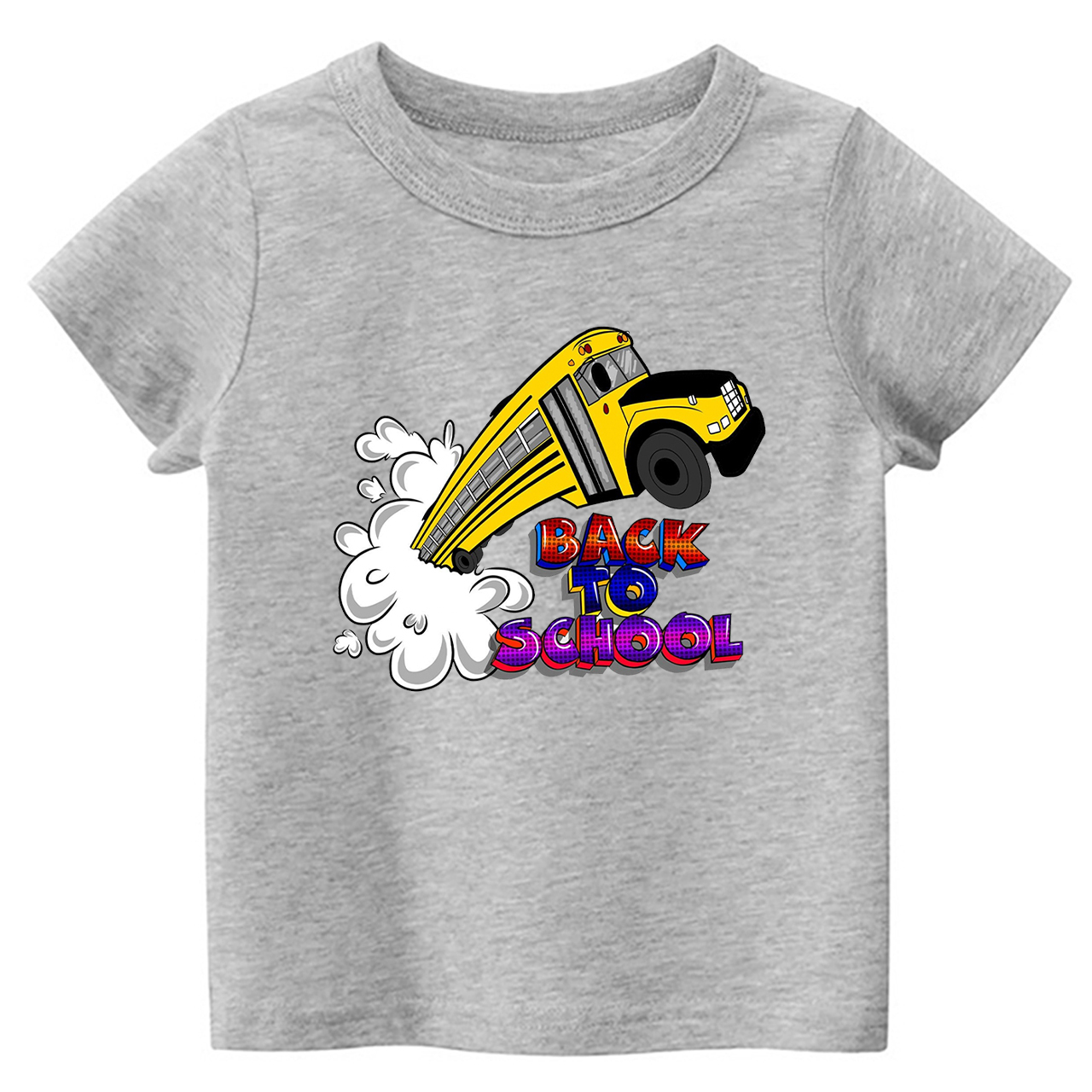 Colorful School Truck Kids Shirts