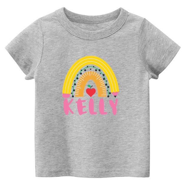 Personalized Pencil Rainbow Shirt Back To School