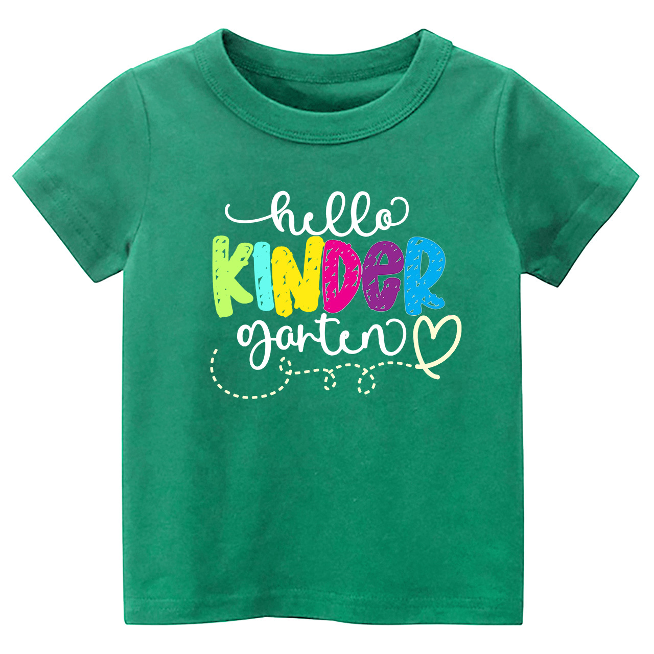 Hello Kindergarten - Hand Lettered School Shirt For Kids