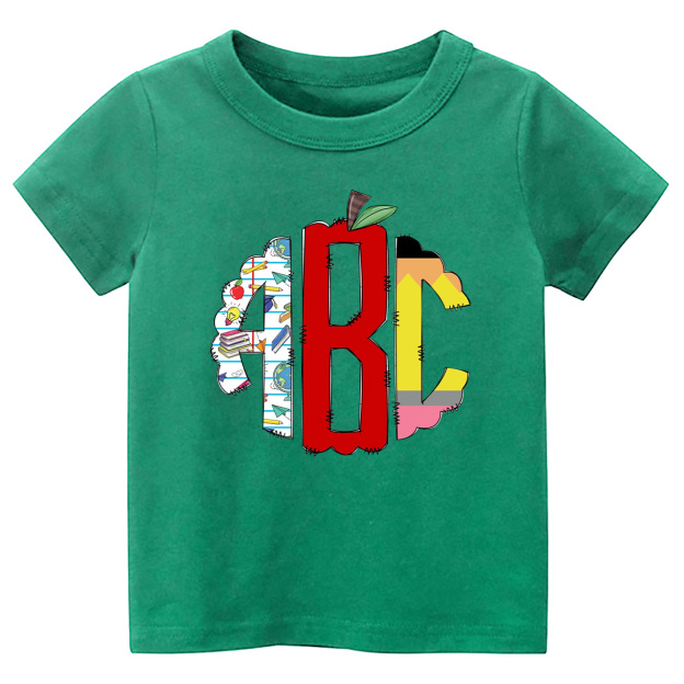 Toddler Back To School Print Shirt