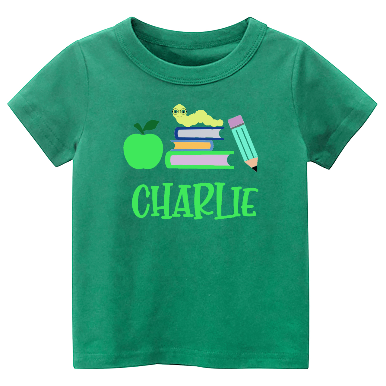 Caterpillar Back To School Custom Kids Shirts