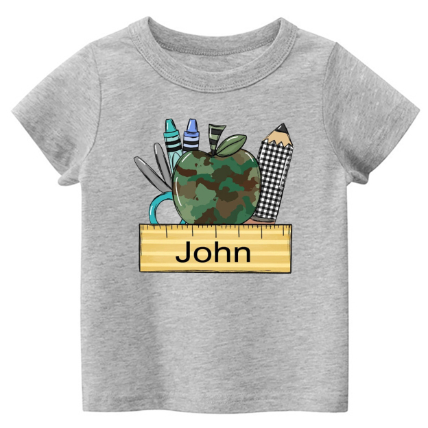 Personalized Ruler Name Kids Shirts