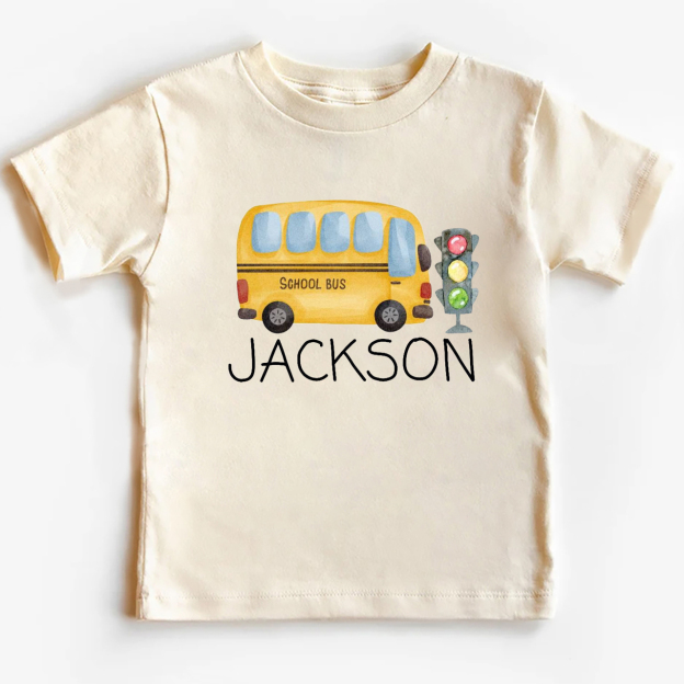 Personalized Bus Back To School Kids Shirts