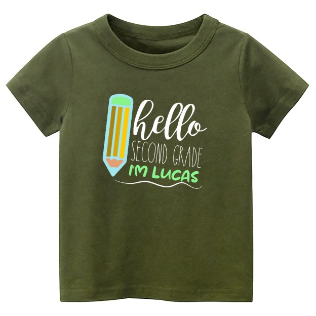 Personalized Hello XX Grade Kids Shirts