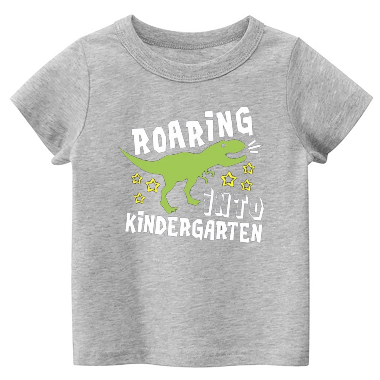 Roaring Into Kindergarten Back To School Kids Shirts