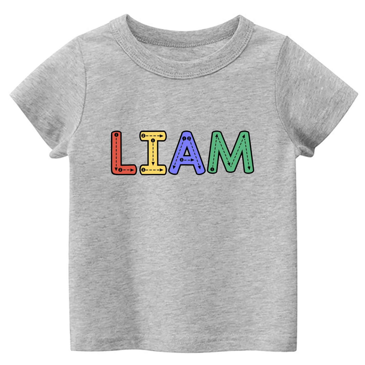 Personalized Tracing Alphabet Name Back To School Kids Shirts