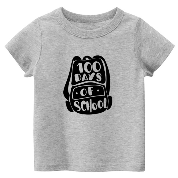 100 Days of School Backpack Kids T-shirts