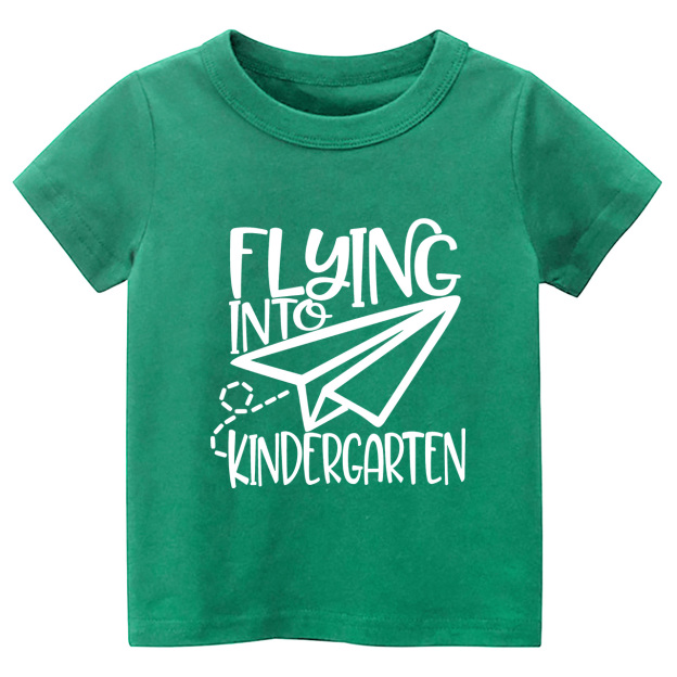 Flying Into Kindergarten School Kids T-shirts