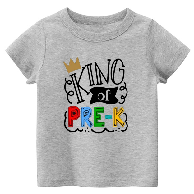 King Of Pre-K Back To School Kids T-shirts