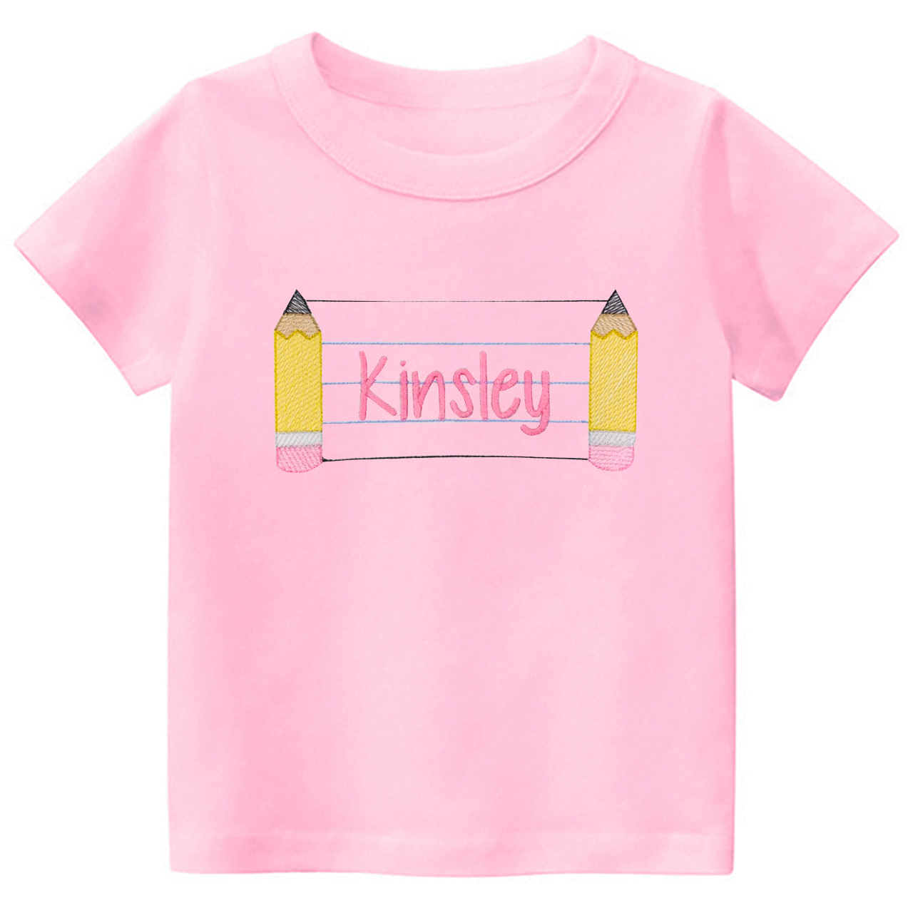 Personalized Back To School Pencil Name Tees