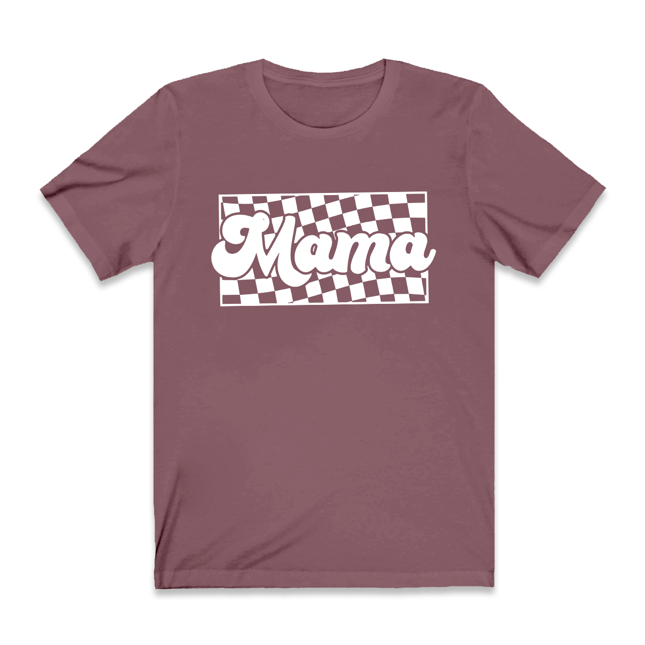 Retro Checkered Mama Shirts