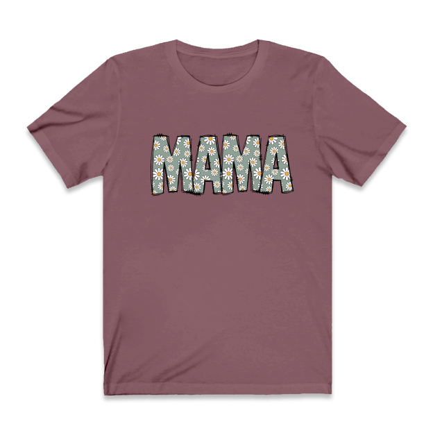 Mama Retro Flower T-Shirt