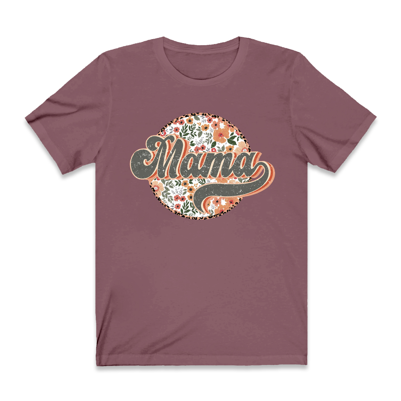 Groovy Boho Floral Mama T-Shirt