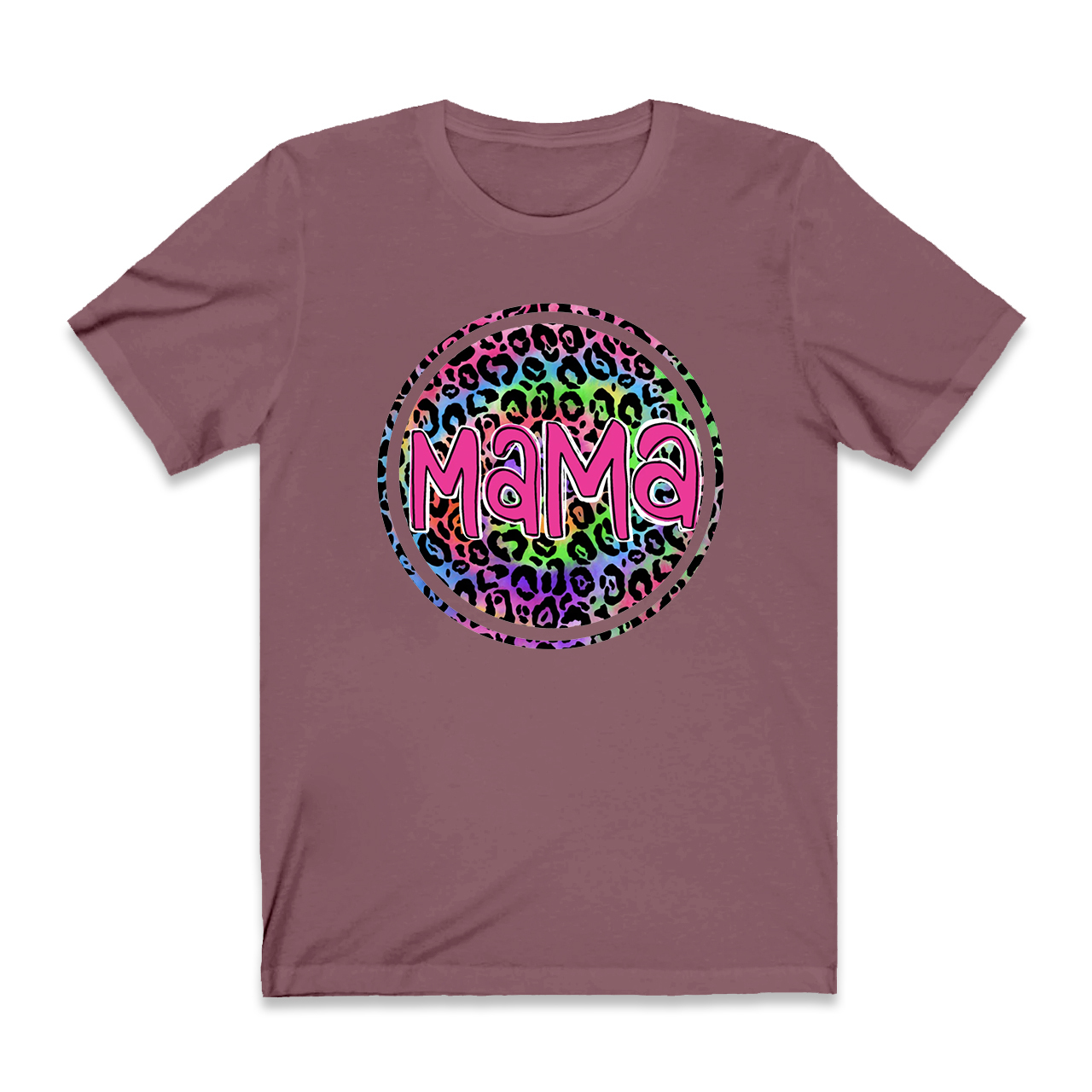 Gift For Mama Leopard Design Retro T-Shirt