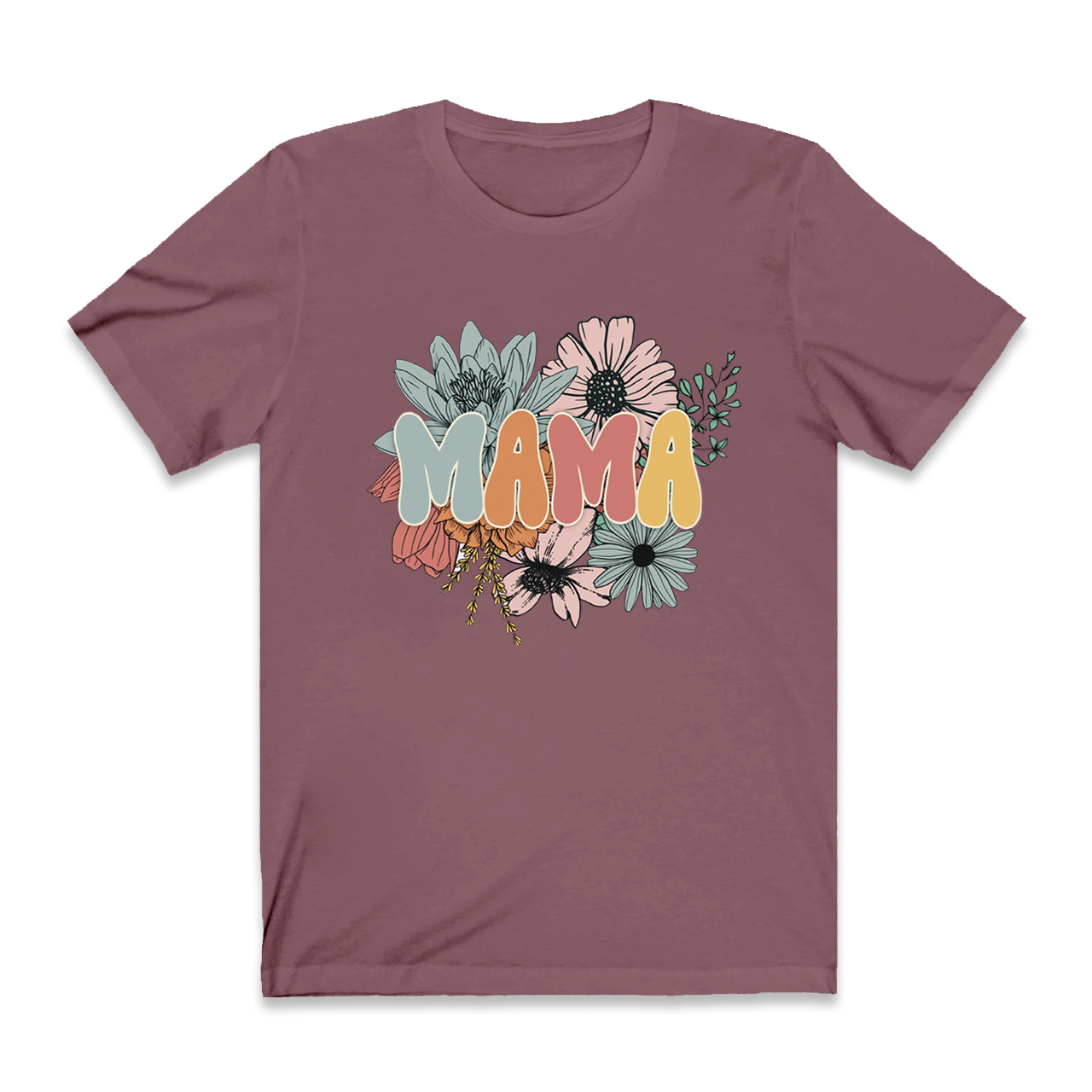 Retro Floral Gift Tees For Mom