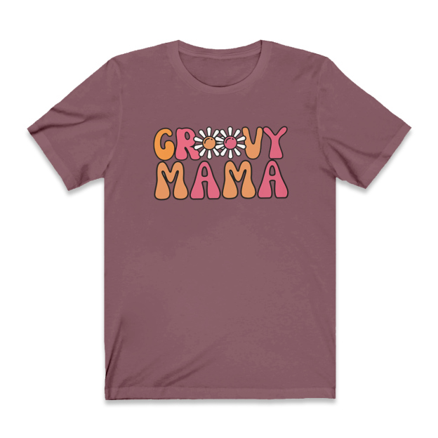 Groovy Mama Hippie Mom T-Shirt