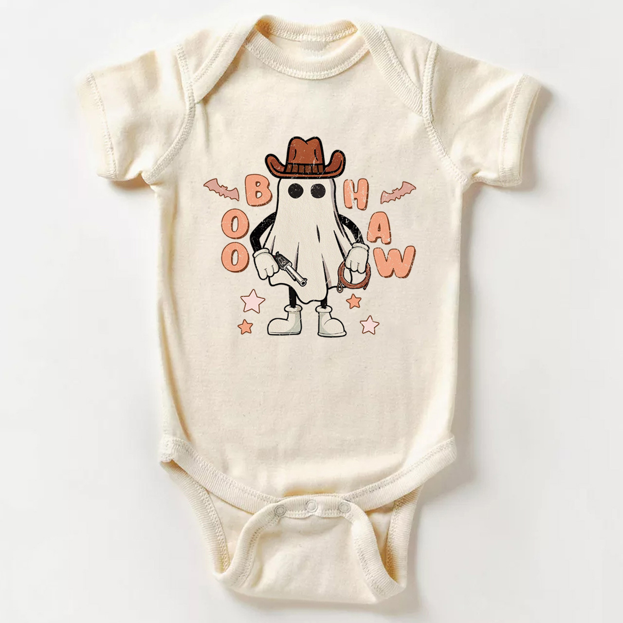 Cowboy Ghost Halloween Baby Bodysuit