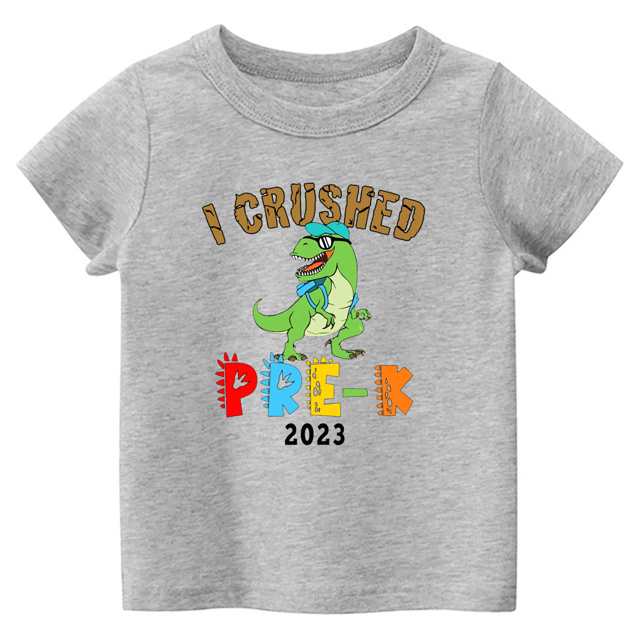 I Crushed Pre-K Dinosaur Shirt For Kids
