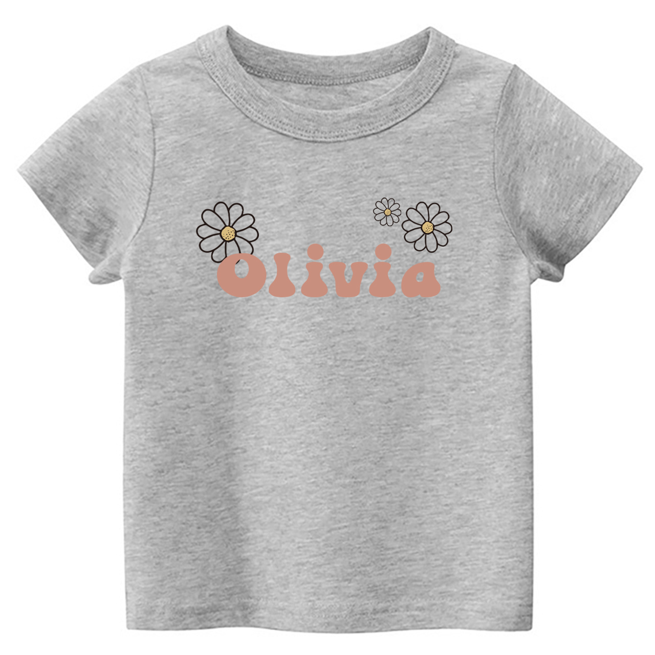 Personalized Girls Daisy Name Toddler Shirt