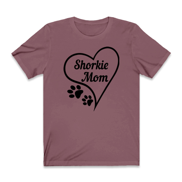 Shorkie Dog Print Mom Shirt
