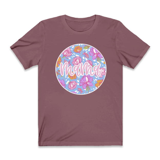 Bright Flowery Mom Shirt