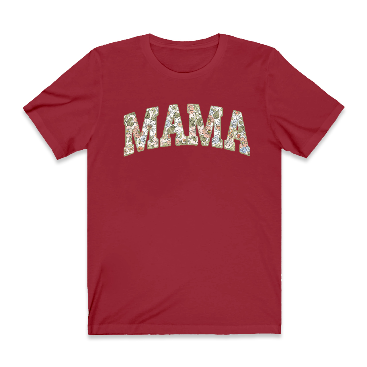 Summer Floral Mama Retro Mom Shirt