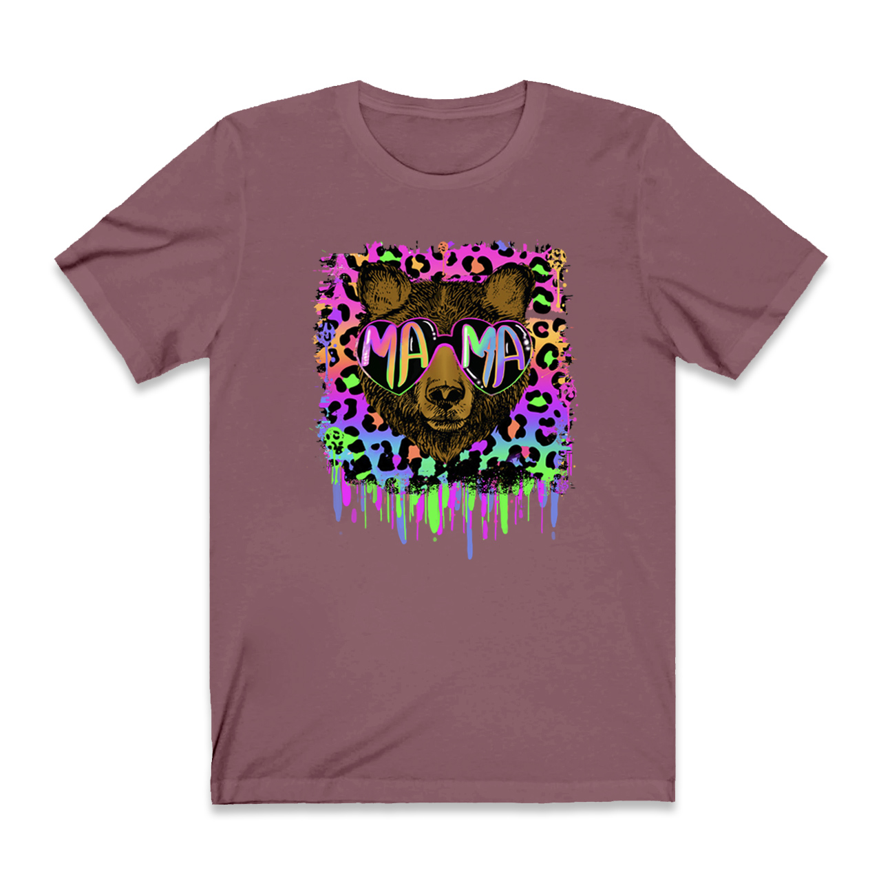 Vibrant Neon Mama Bear Shirt
