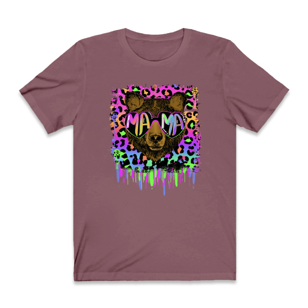 Vibrant Neon Mama Bear Shirt