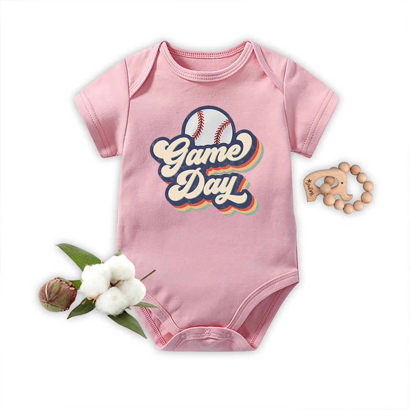 Baseball Game Day Bodysuit For Baby