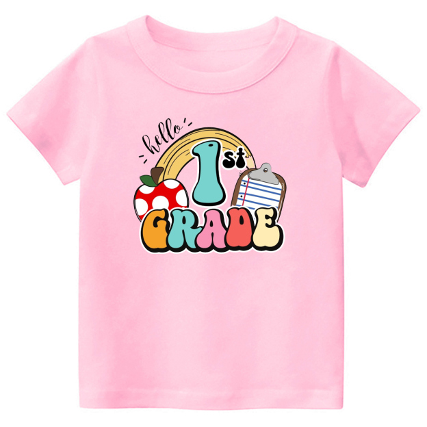 Personalized Grade Hello Kids Back To School T-Shirts
