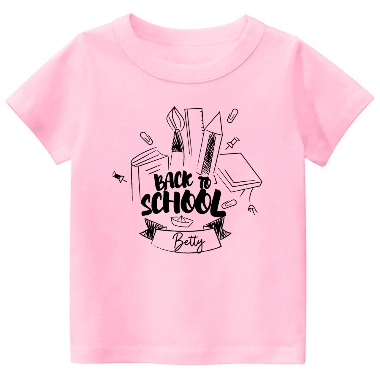 Personalized Toddler Name Back to School Shirt