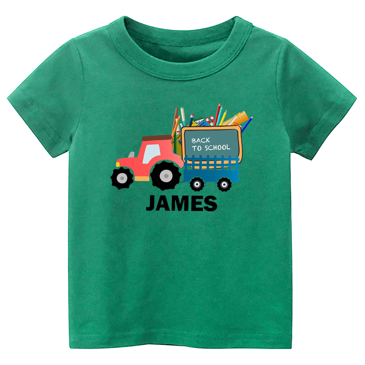 Personalized School Tractor With Kids Name