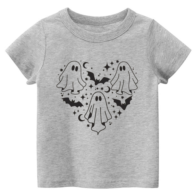 Ghost In Heart Halloween Toddler Shirt