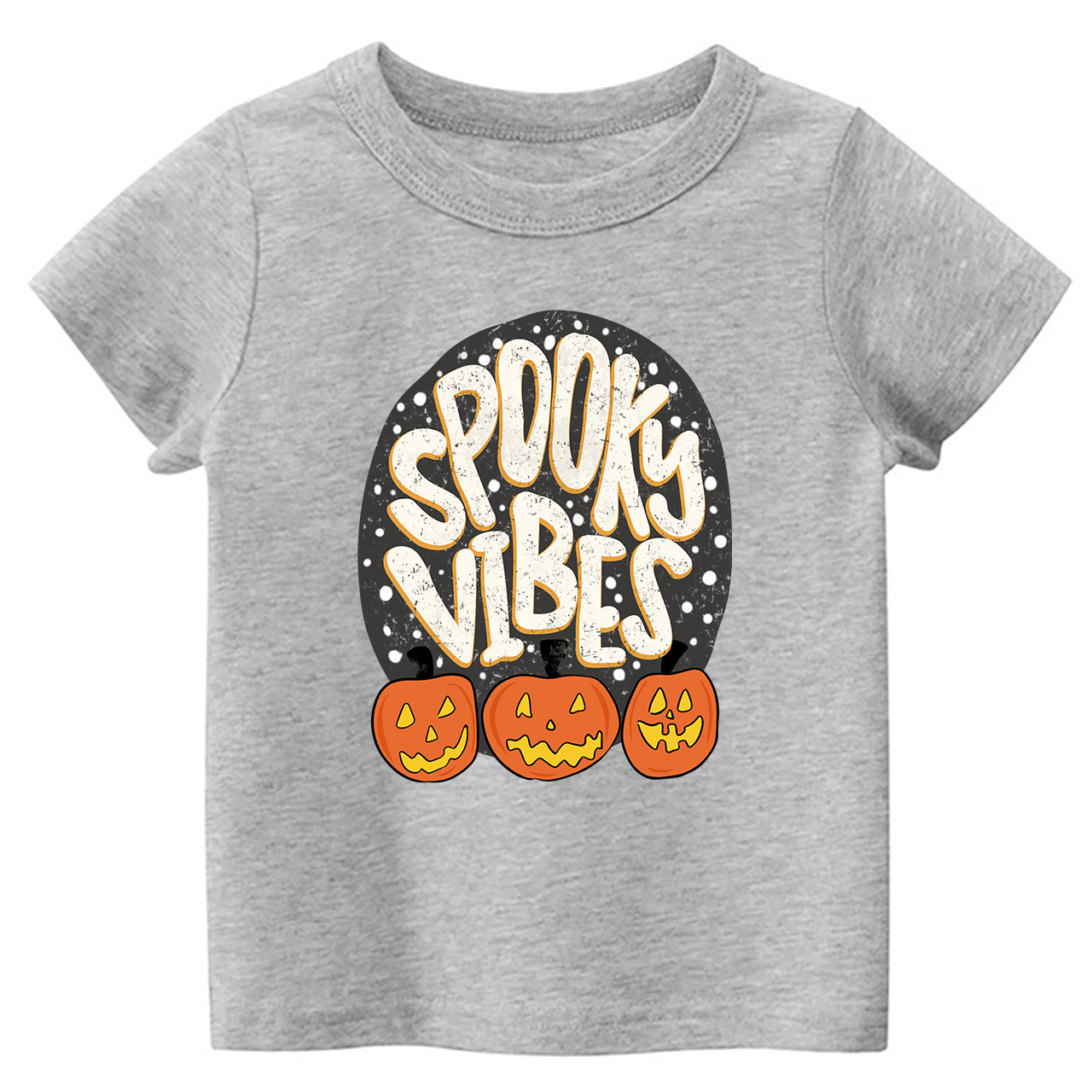 Spooky Vibes Toddler Retro Halloween Shirt