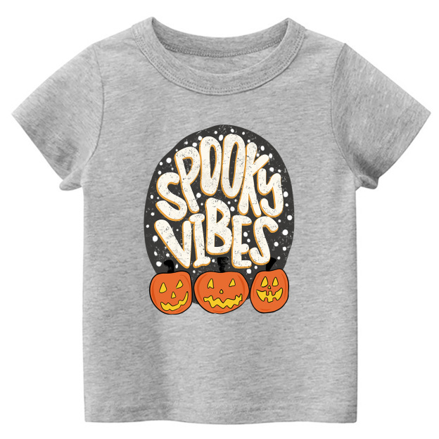 Spooky Vibes Toddler Retro Halloween Shirt