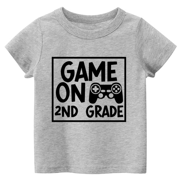 Game On XX Grade Back To School Kids Shirts