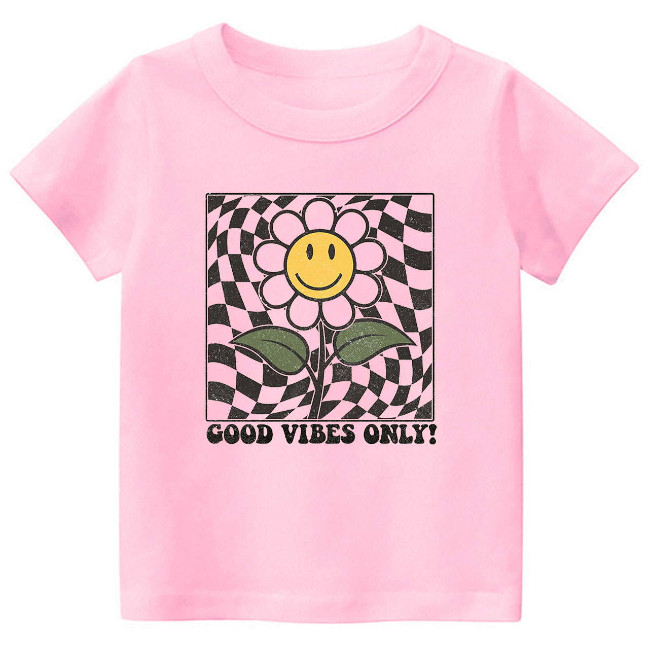 Retro Daisy  Good Vibes Toddler Shirt