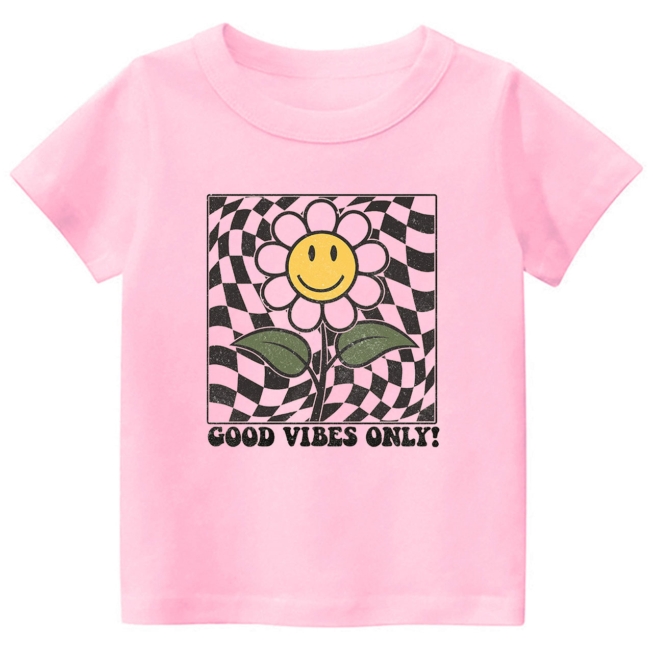 Retro Daisy  Good Vibes Toddler Shirt