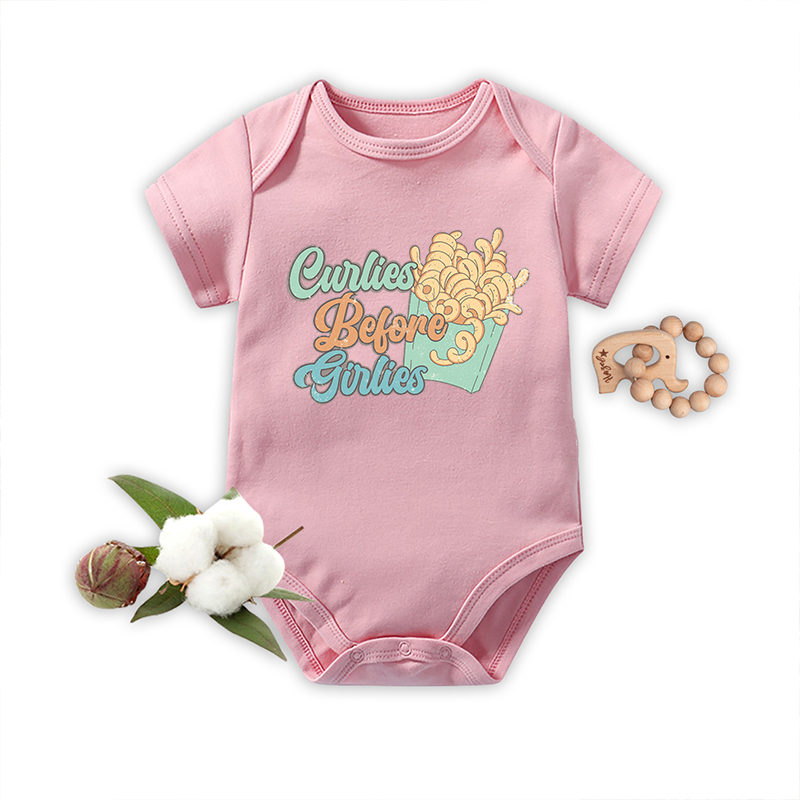 Curlies Before Girlies Bodysuit For Baby