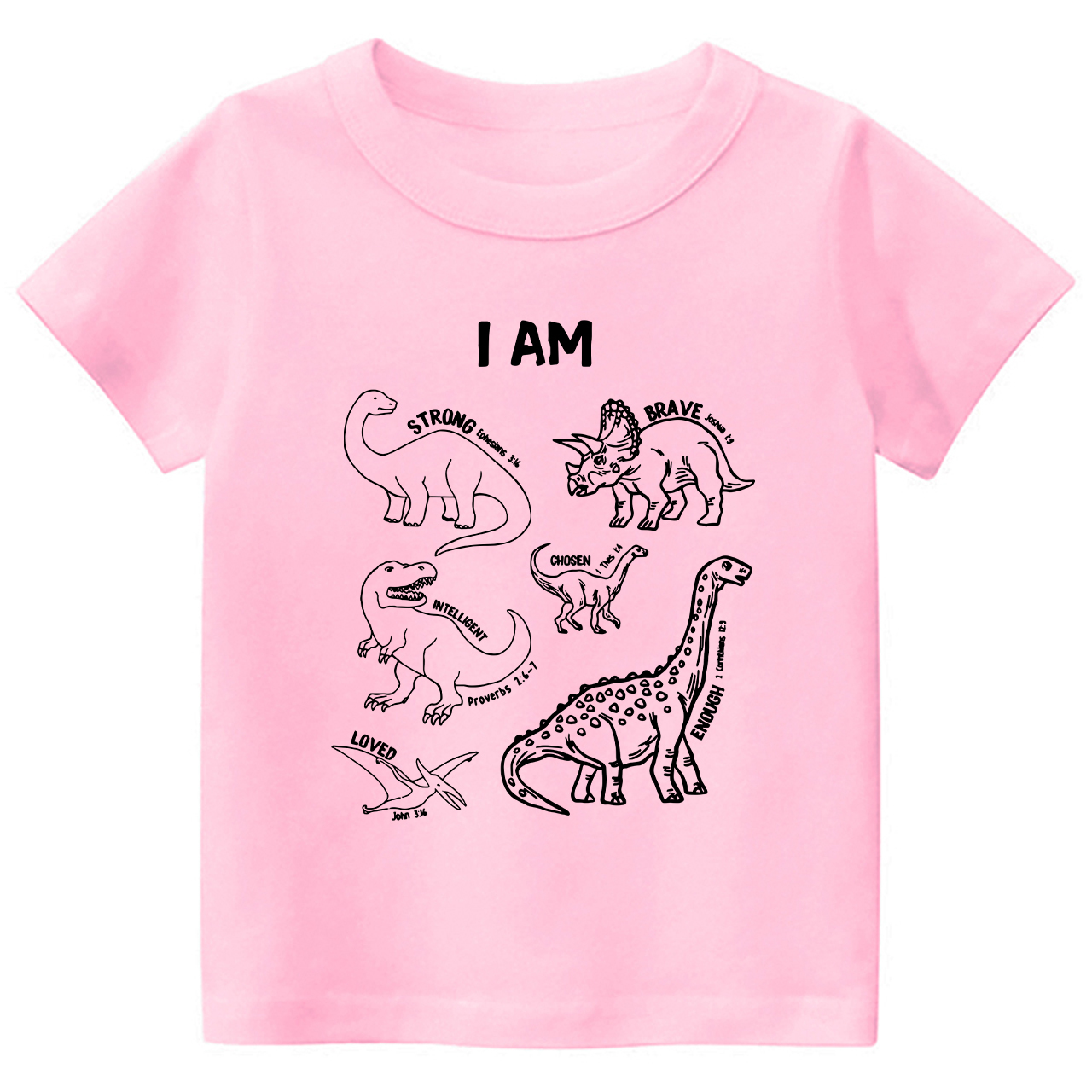 Dinosaurs Affirmation Words Kids Shirt