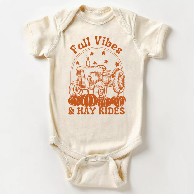 Fall Vibes And Hayrides Baby Bodysuit