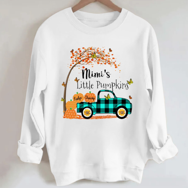 Personalized Pumpkin Truck Halloween Sweatshirt