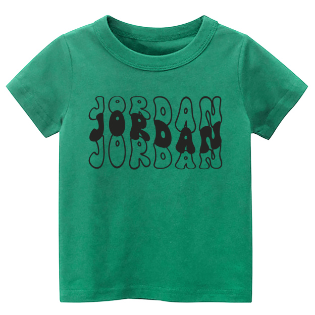 Custom Kids Shirt With Retro Wavy Name 