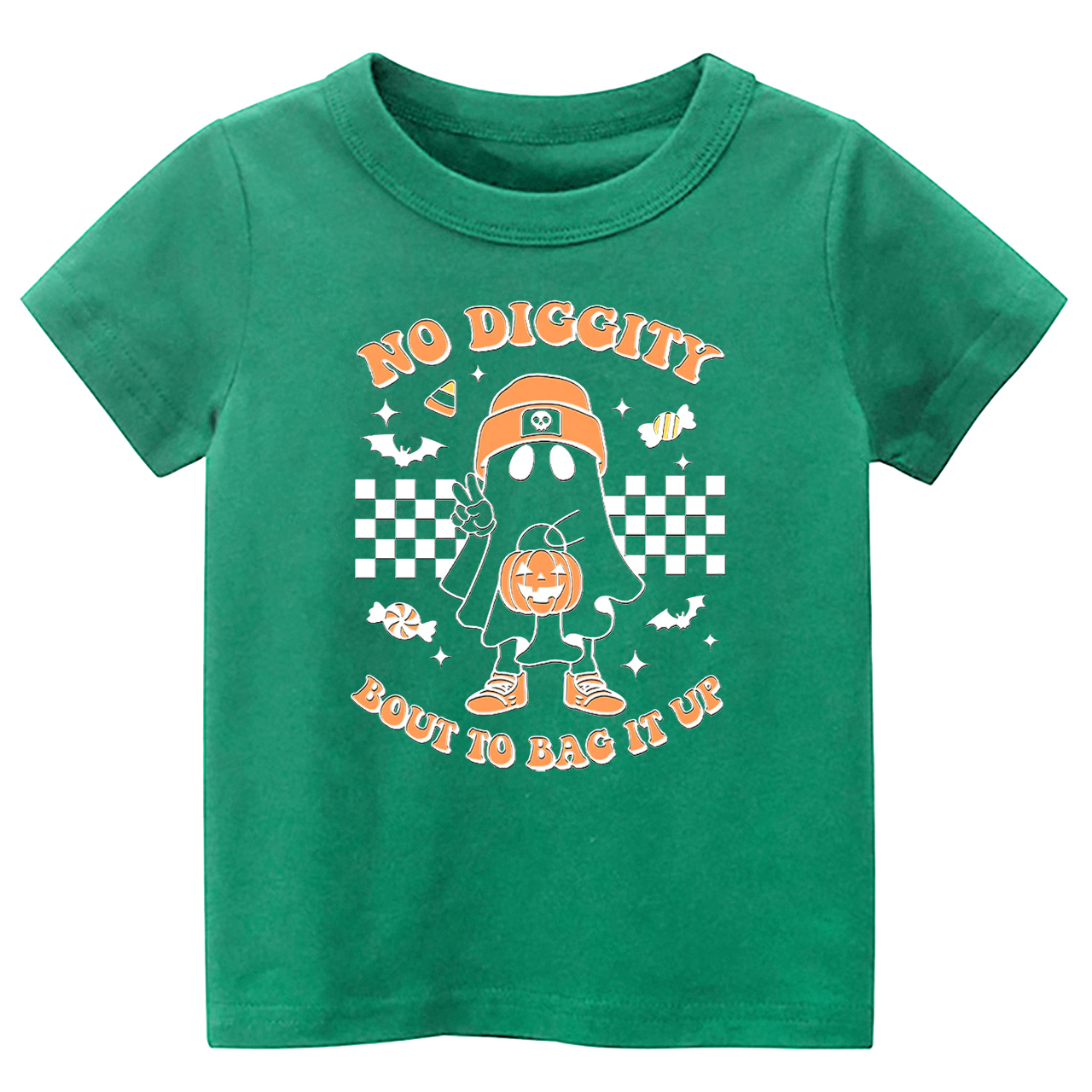 Halloween No Diggity Bout To Bag It Up Kids Shirt 