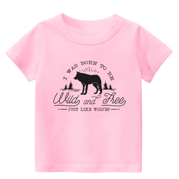 Wild And Free Just Like Wolves Kids T-Shirt