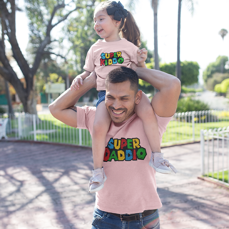 Super Dad Fathers Day Shirt & Baby Bodysuit