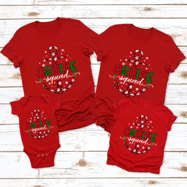 Cruise Squad Christmas Family Matching Shirt